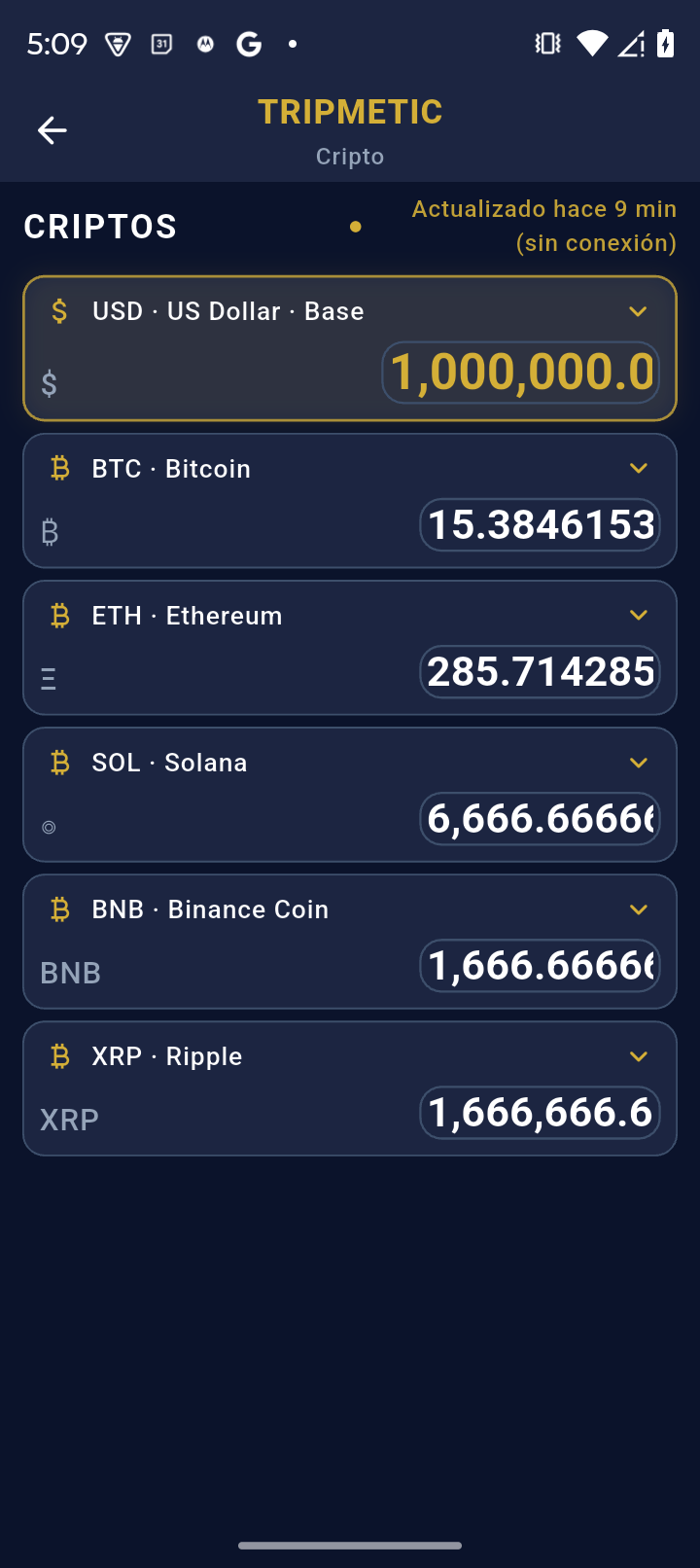Conversor Divisas y Cripto