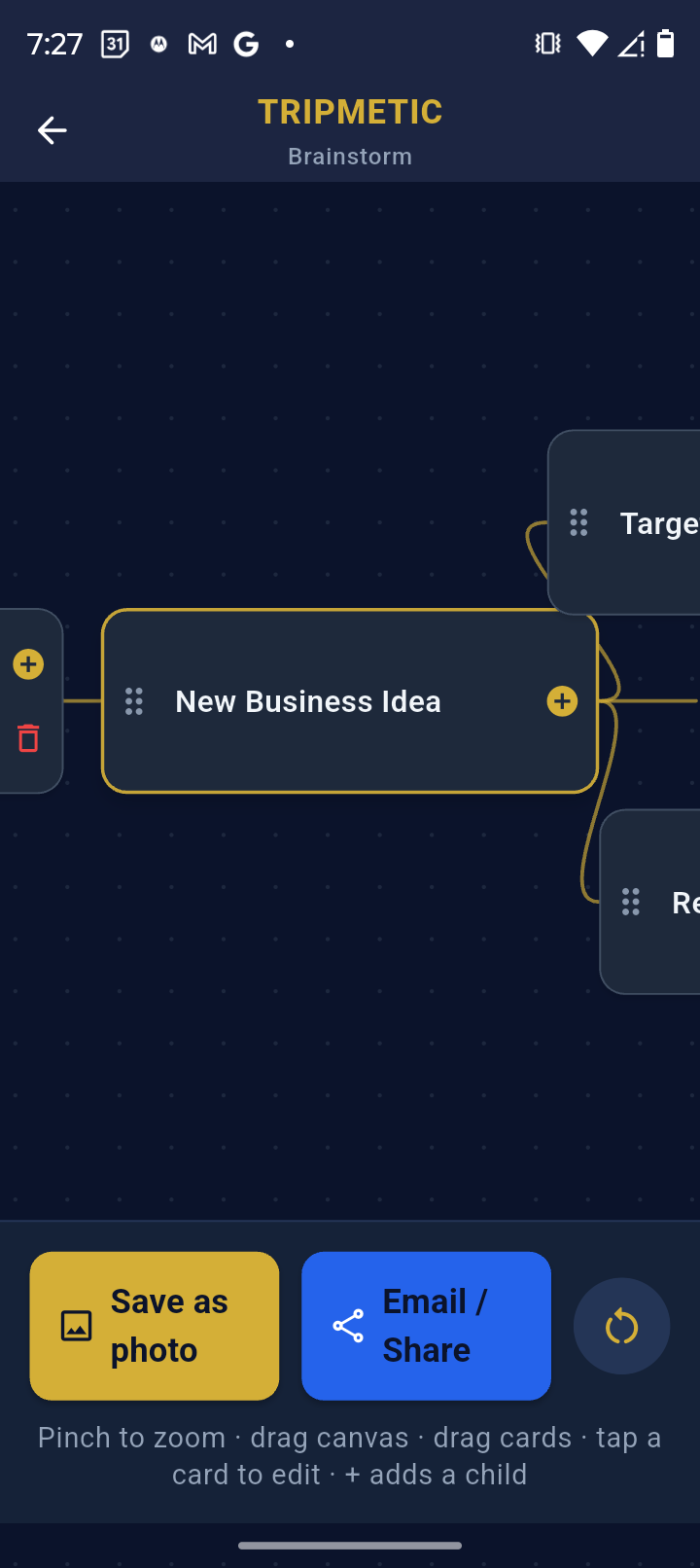 Accessing the Mind Map Tool