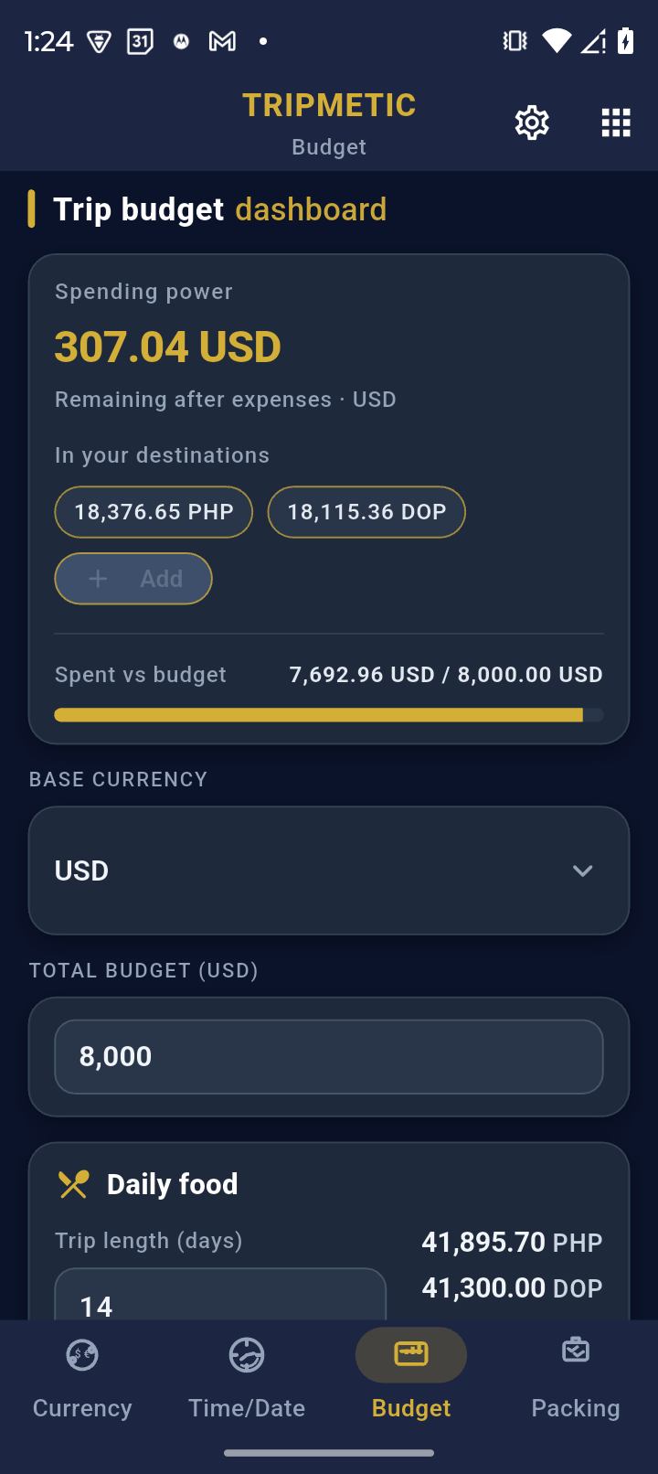 Adding a Foreign Expense