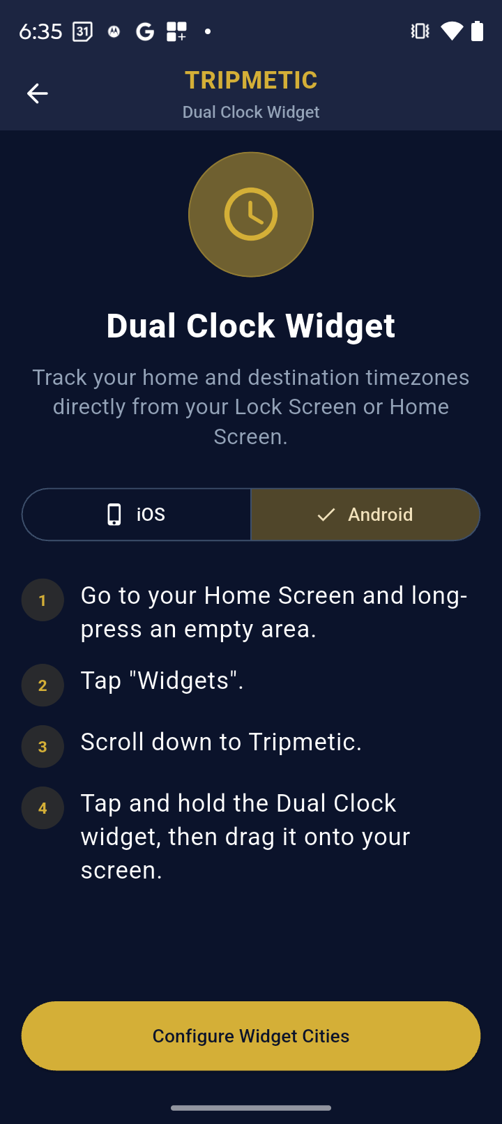 Android Home Screen Setup