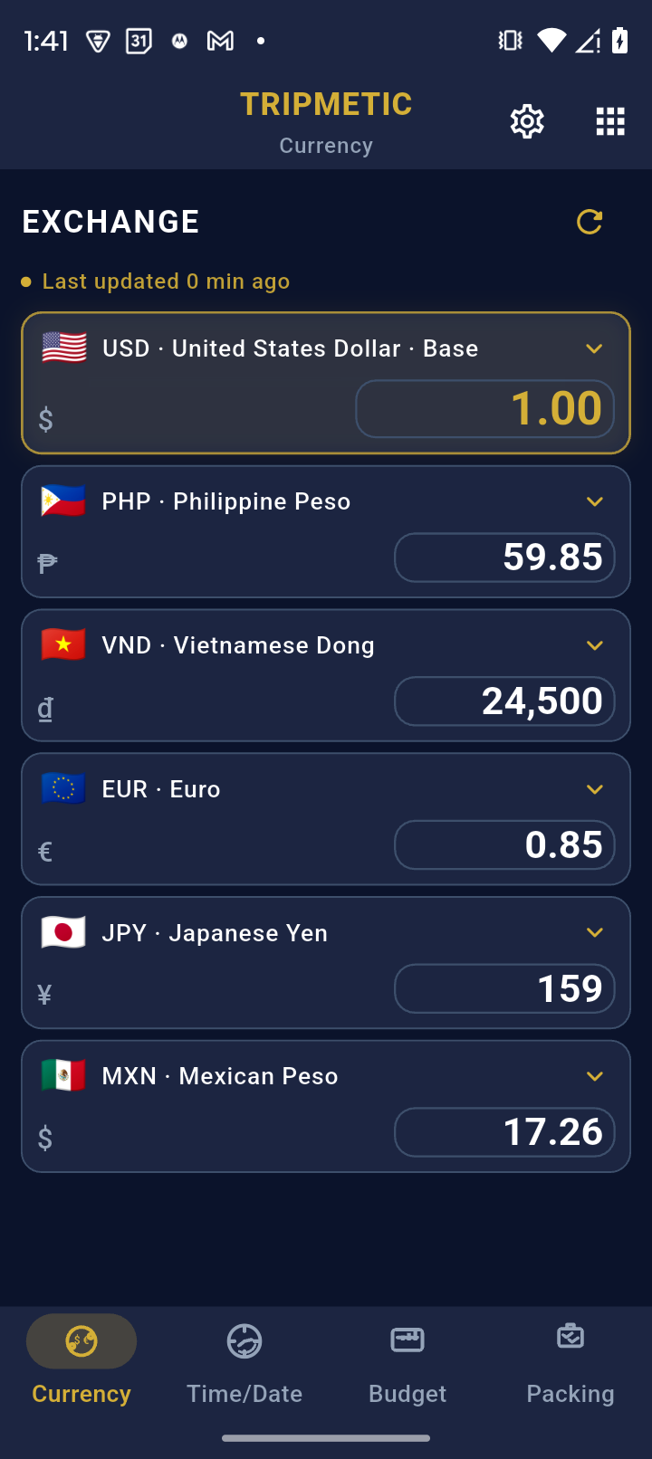 Selecting a Currency Pair